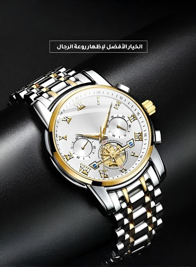 Men's Luxury Mechanical Wristwatch with Luminous Design - Image 5